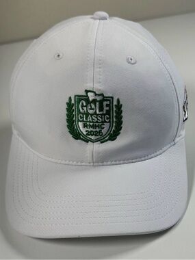 Classic Golf Embroidered White Cap